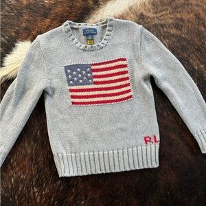 Polo Ralph Lauren American flag knit sweater